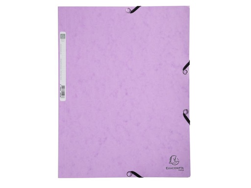[90112548 1180060] Exacompta Gummibandmappe Aquarel A4, Pastell-malve