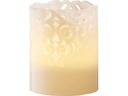 Star Trading LED-Kerze Pillar Clary Ø 8 x 10 cm, Weiss
