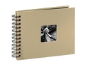 Hama Fotoalbum Fine Art 24 x 17 cm Taupe, 50 schwarze Seiten