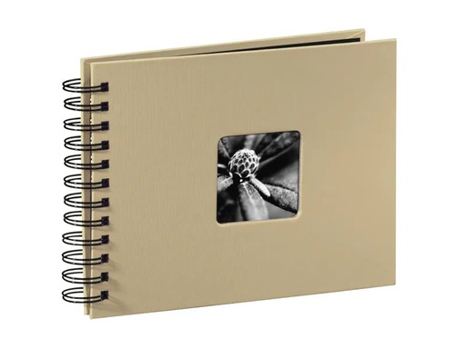 [90011237 1064786] Hama Fotoalbum Fine Art 24 x 17 cm Taupe, 50 schwarze Seiten