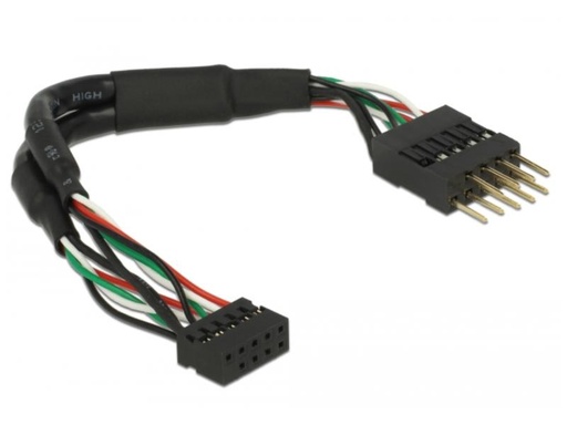 [90112648 839573] Delock USB2.0 Pinheaderkabel 2 mm - 2.54 mm 12 cm