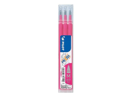 [90112744 221123] Pilot Patrone Frixion Refill 3 Stück, Pink, 0.7 mm