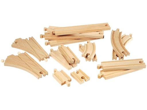 [90112749 309974] BRIO Eisenbahn Mittleres Schienensortiment