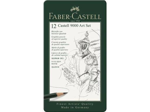 [90112788 924261] Faber-Castell Bleistift Castell 9000 8B-2H 12 Stück