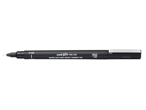[90112872 860771] Uni Fineliner PIN 0.03 mm, Schwarz