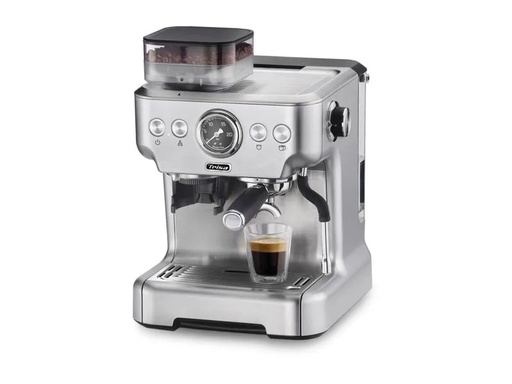[90112897 1167315] Trisa Siebträgermaschine Barista Plus Silber
