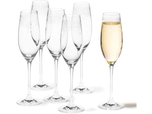 [90112905 552323] Leonardo Sektglas Chateau 200 ml, 6 Stück, Transparent 