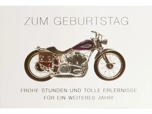 [90112909 959011] ABC Geburtstagskarte Motorrad