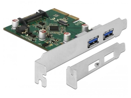 [90113060 864493] Delock PCI-Express-Karte USB 3.1 Gen2 - 2x USB-Typ-A