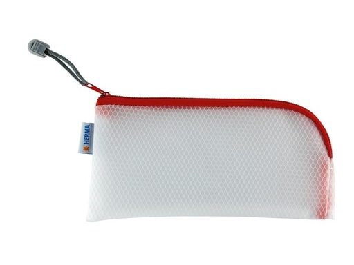 [90113608 1161005] HERMA Etui Mesh Bag 23 x 11 cm, Rot/Weiss