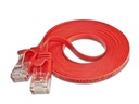 SLIM Slimpatchkabel RJ-45 - RJ-45, Cat 6, UTP, 0.1 m, Rot