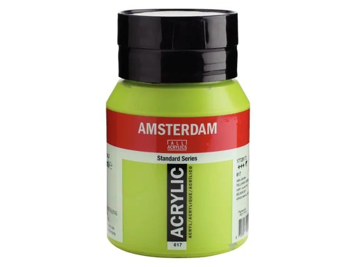 [90011375 995973] Amsterdam Acrylfarbe Standard 617 Gelbgrün halbdeckend, 500 ml