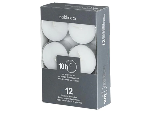[90113966 610694] balthasar Teelichter Maxi Weiss