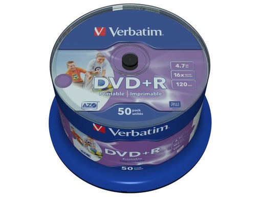 [90114022 38347] Verbatim DVD+R 4.7 GB, Spindel (50 Stück)