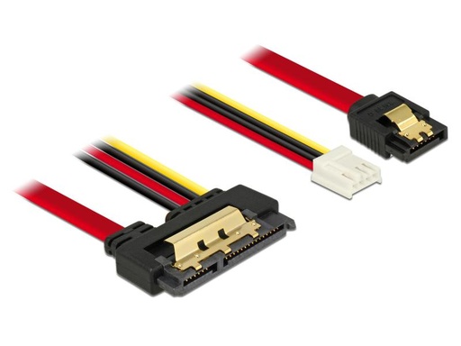[90114044 600975] Delock SATA3-Kombikabel Mainboard Strom, 30 cm