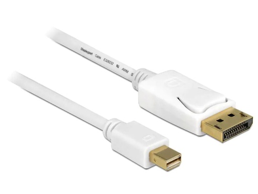 [90011387 884911] Delock Kabel Mini-DisplayPort DisplayPort, 50cm, 4K 60Hz, weiss