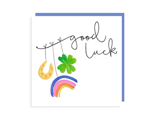 [90114089 1207130] Cart Glückwunschkarte Good Luck 15 x 15 cm