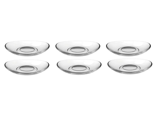[90114146 1187741] Leonardo Untertasse Napoli Ø 11 cm 6 Stück, Transparent