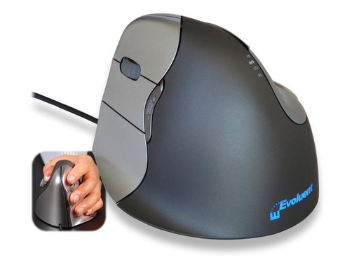 [90114163 215271] Evoluent Ergonomische Maus Vertical 4 Links
