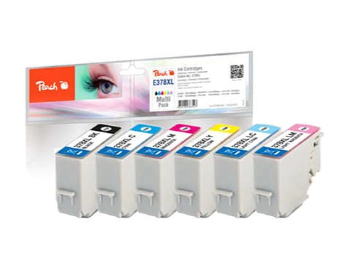 [90114189 1096828] Peach Tinte Epson Nr. 378XL Je 1x BK, C,M,Y;LC,LM