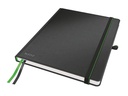 Leitz Notizbuch 18,7 x 24,2 cm, Liniert, Schwarz