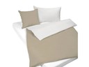 Nobilium Kopfkissenbezug Mia 65 x 100 cm, Ivory/Taupe