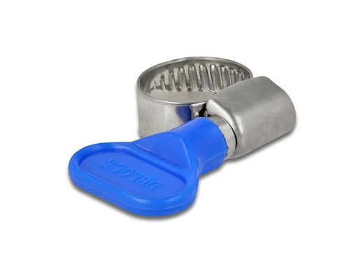 [90114410 1192202] Delock Schlauchschellen-Set 10-16 mm, Blau 10 Stück