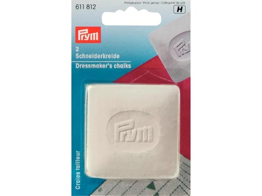 [90114438 1087983] Prym Schneiderkreide 5 x 5 cm Weiss, 1 Stück
