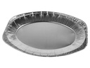 Papstar Einweg-Servierplatte Alu 35 cm x 24.5 cm, 3 Stück