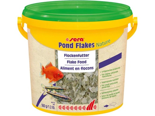 [90114698 734010] sera Teichfutter Pond Flakes Nature, 3800 ml, 560g
