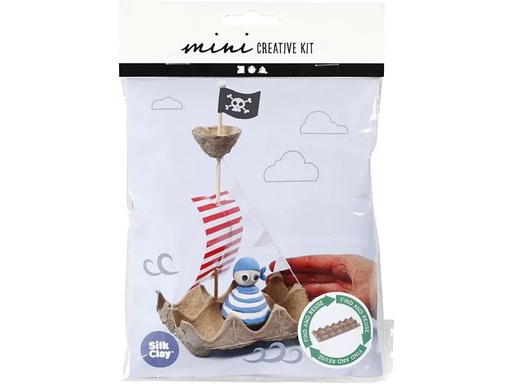 [90114747 1139895] Creativ Company Bastelset Mini Piratenschiff 7-teilig