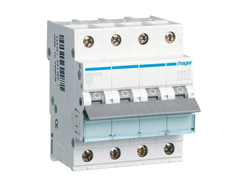 [90114861 889191] Hager Leitungsschutzschalter 3P+N 6kA C-16A 4M
