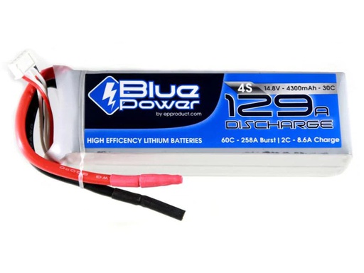 [90114910 426905] EP RC-Akku LiPo 4300 mAh 14.8 V 30C BluePower