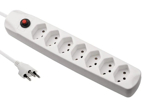 [90114918 679482] FURBER.power Steckdosenleiste mit Überlastschutz 7x T13