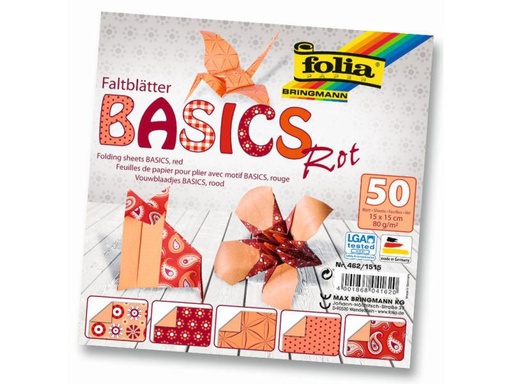 [90114970 599672] Folia Faltblätter Basics  Rot