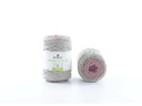 DMC Wolle Nova Vita Makramee Cord 2 mm 250 g Grau; Hellrosa