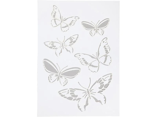 [90011491 1060144] Creativ Company Schablone A4 Schmetterling, 1 Stück