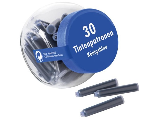 [90115302 1064891] Pelikan Tintenpatrone im Glas Königsblau, 30 Stück