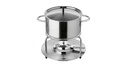 Stöckli Fleischfondue-Set Aragon Inox 9 Teile, Silber