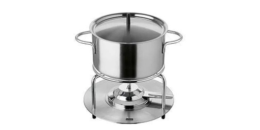 [90115315 496657] Stöckli Fleischfondue-Set Aragon Inox 9 Teile, Silber