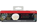 STABILO Pen 68 Metallic 6 Stück
