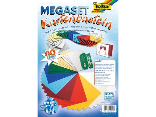 [90115360 565804] Folia Blankokarte Megaset Kartenbasteln