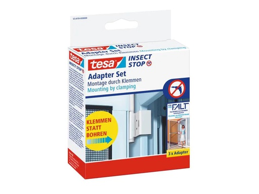 [90115494 1192166] tesa Adapter für Fliegengitter FALT, Weiss