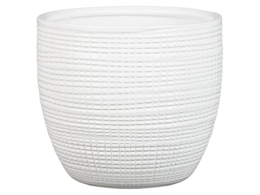 [90115503 1090436] scheurich Blumentopf Weiss Ø 23.7 cm