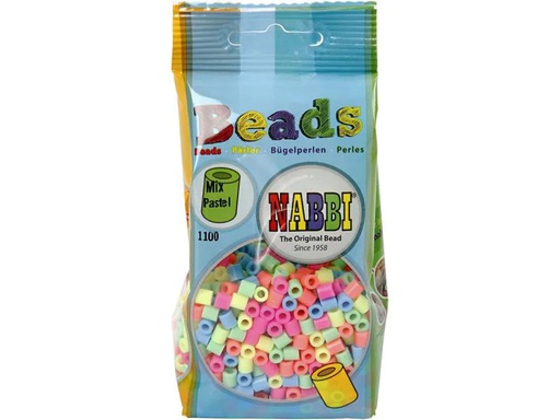 [90115510 737957] Creativ Company Bügelperlen Nabbi Medium Pastellfarben