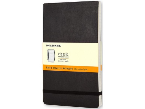 [90115621 1079172] Moleskine Notizbuch Reporter A6 Liniert, Schwarz, 192 Seiten