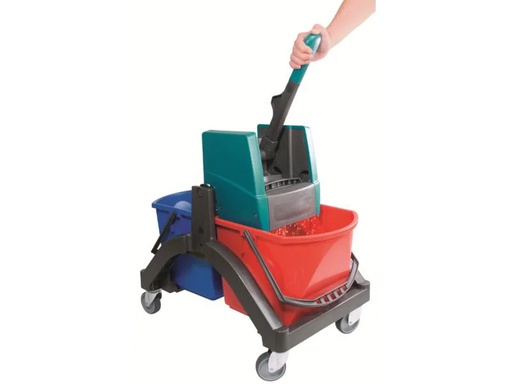 [90115636 556669] Leifheit Nasswischwagen Professional Duo 17 l, Mehrfarbig
