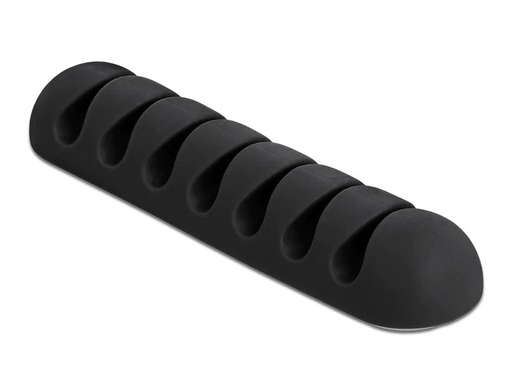 [90115670 1134770] Delock Kabelhalter 82mm, für 7 Kabel, selbstklebend 6 Stück