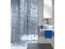 Kleine Wolke Duschvorhang Bubble 180 x 200 cm, Blau/Transparent