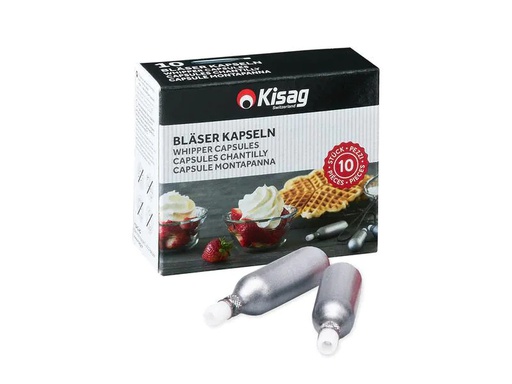 [90115775 1099380] Kisag Kapseln für Rahmbläser 10 Stück